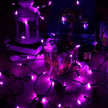 Brizled Purple String Lights, 33ft 100 LED Christmas Lights Outdoor, Connectable Purple String Light 120V UL Certified Christmas Tree Light, Indoor Xmas Light for Xmas Tree Easter Halloween Party Home