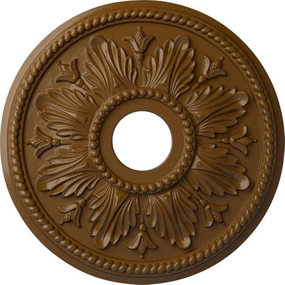 Ekena Millwork CM18ED1STF Edinburgh Ceiling Medallion fits Canopies up to 5 1/8, Smokey Topaz