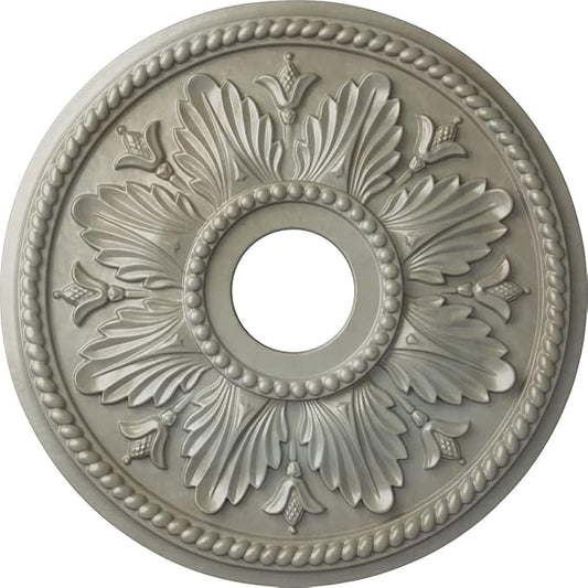 Ekena Millwork CM18ED1FLS Edinburgh Ceiling Medallion, Flash Gold