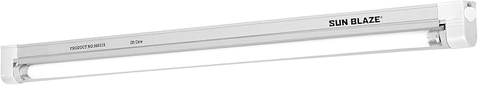 Sun Blaze T5 High Output Fluorescent Strip Light Fixture 21 - Indoor Grow Light, Includes One 24 W 2 ft. 6500 K T5 Lamp