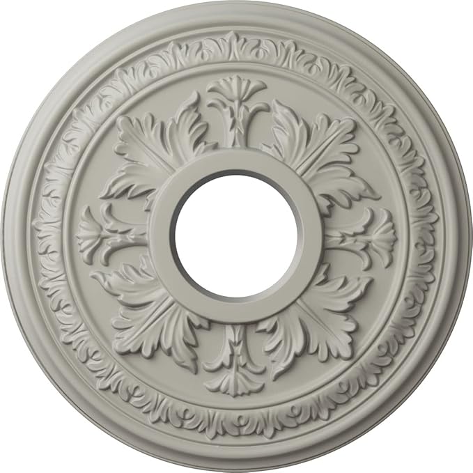 Ekena Millwork Baltimore Ceiling Medallion, Pot of Cream