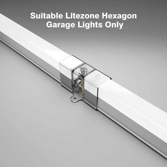 Hexagon Garage Lights I Connectors 2 Pack, Exclusively Compatible Brand Hexagon LED Lights(2pcs 180°I Connector)