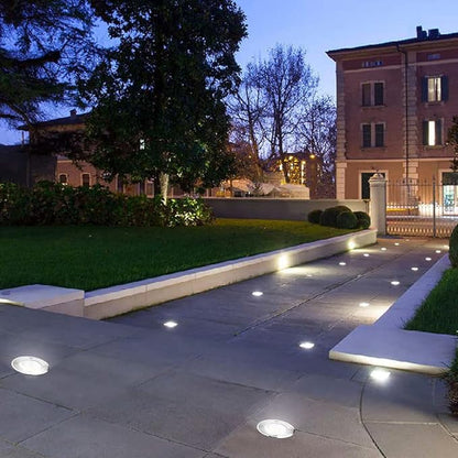 1W LED Low Voltage Landscape Ground Lights with Wire Connectors, Outdoor Well Lights Waterproof In Ground Up Light(12 Pack) for Garden, Yard, Driveway, Deck