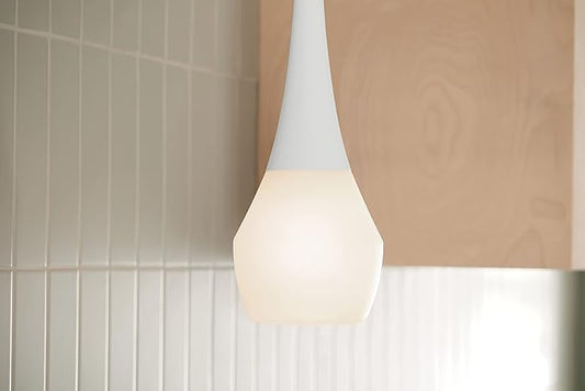Kichler Deela 17 Inch 1 Light Pendant with Satin Etched Cased Opal Glass in White