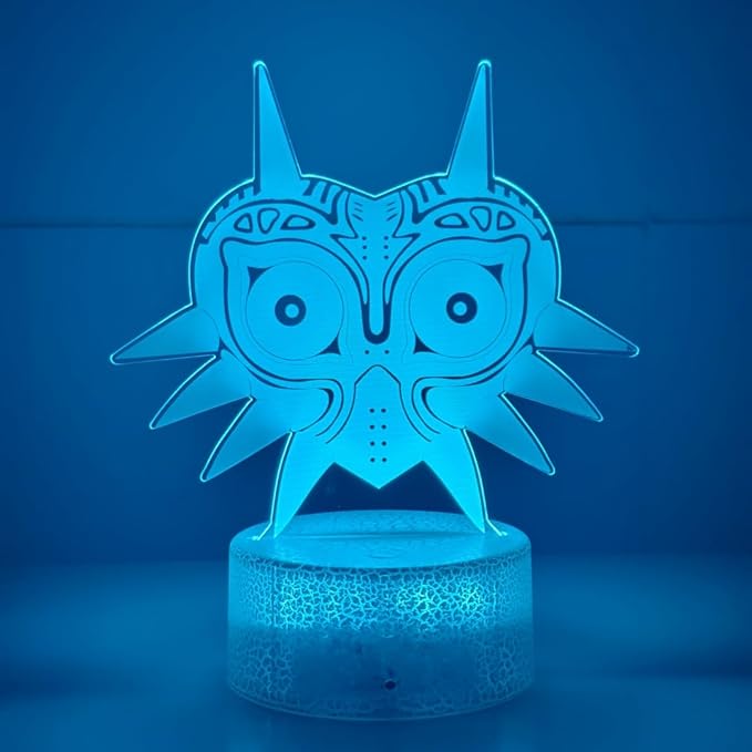 3D Night Light, 16 Color Changing Cartoon USB Desk Lamp, Crest of Hyrule Illusion Lighting with Remote Control for Home Decor Gift for Kids. (2)
