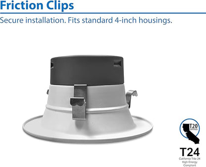 DLR4(v6) 4-inch Nickel Selectable Recessed LED Downlight (DLR4607120SNK)