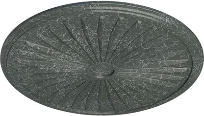 33 1/8"OD x 3 1/2"ID x 1 3/8"P Leandros Ceiling Medallion (Fits Canopies up to 5"), Hand-Painted Athenian Green Crackle