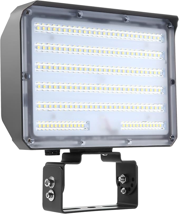 Dusk to Dawn Outdoor 100W LED Flood Light, 14000LM 1000W Equivalent, 100-277V 5000K Daylight, ETL Commercial LED Flood Light Fixture, Outdoor Security Lighting for Landscape,Parking Lot