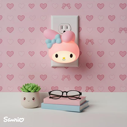 Ukonic Sanrio My Melody Face Plug-in Nightlight, LED Mood Light