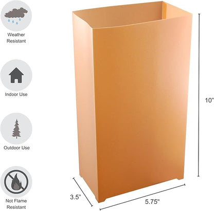 LumaBase Electric Luminaria Kit, Tan - Set of 10