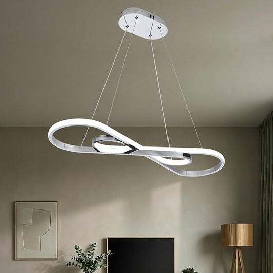 Modern Chandelier,Led Chandelier,Modern Led Pendant Light Dimmable Modern Led Chandelier for Dining Room Chandelier Light Fixture Over Table with Remote,Minimalist Kitchen Island Lighting