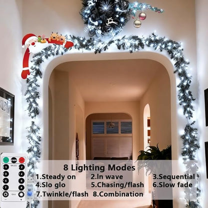 USB Fairy Lights Plug in, 33 Feet 100 LED Twinkle String Lights with Remote and Timer, Waterproof 8 Modes for Bedroom Indoor Wreath DIY Party Wedding Christmas Holiday Decoration(2 Pack White)