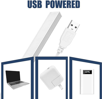 DWEPTU Kitchen Lights Closet Lights LED Light Bar Under Counter Light Fixtures with USB Powered LED Light Bar for Room Under Counter Lighting Work Tables Student Dormitory