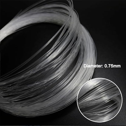 AZIMOM PMMA Plastic 100pcs 0.03in9.8ft End Glow Fiber Optic Cable Strands Roll for Star Sky Ceiling All Kind LED Light Engine Driver