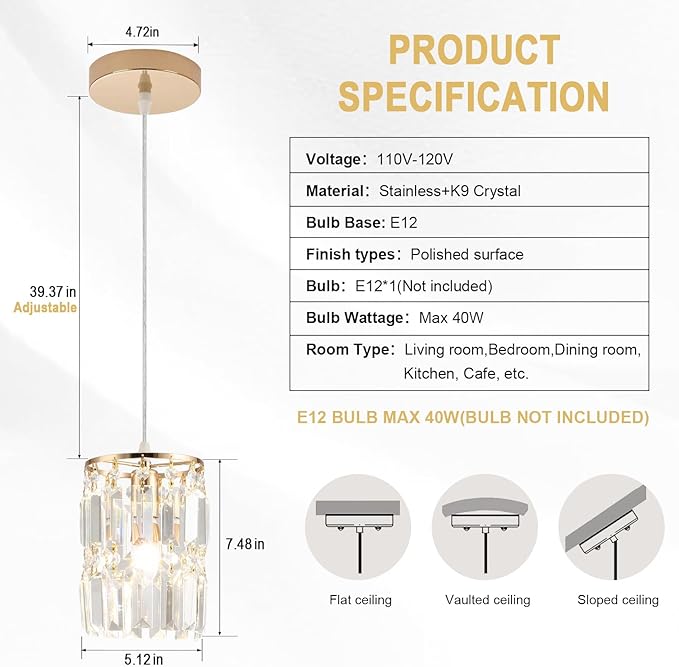 Rose Gold Pendant Lighting Modern Pendant Light, Mini Island Lights for Kitchen, Adjustable Pendant Lights for Kitchen Island Dinning Room Bedroom (3 Pack)