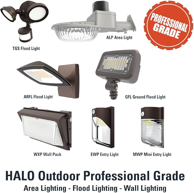 HALO 100- Watt Equivalent, Integrated LED, Bronze, Dusk to Dawn Wall Pack Light, Field Selectable CCTs up to 5000K
