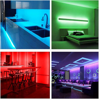 DAYBETTER Led Strip Lights 32.8ft Kit with Remote and Power Supply Color Changing (Pack of 2)