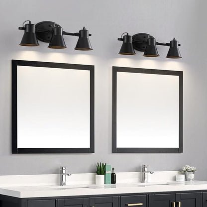 3-Lights Ceiling Track Lighting Fixtures Can Used for Mirror Front Wall Lights, Adjustable Ceiling Spotlight 3-Light Vanity Lamp