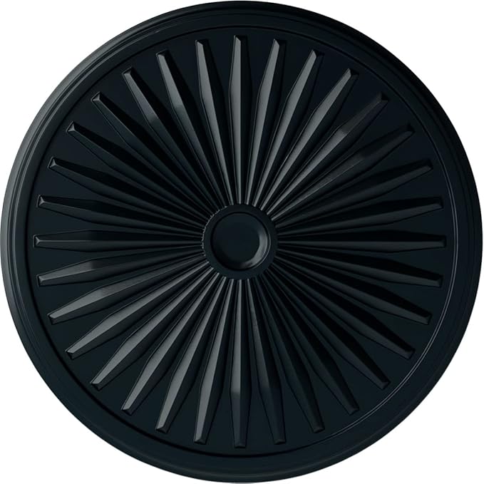 33 1/8"OD x 3 1/2"ID x 1 3/8"P Leandros Ceiling Medallion (Fits Canopies up to 5"), Hand-Painted Night Shade