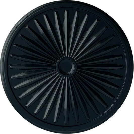 33 1/8"OD x 3 1/2"ID x 1 3/8"P Leandros Ceiling Medallion (Fits Canopies up to 5"), Hand-Painted Night Shade