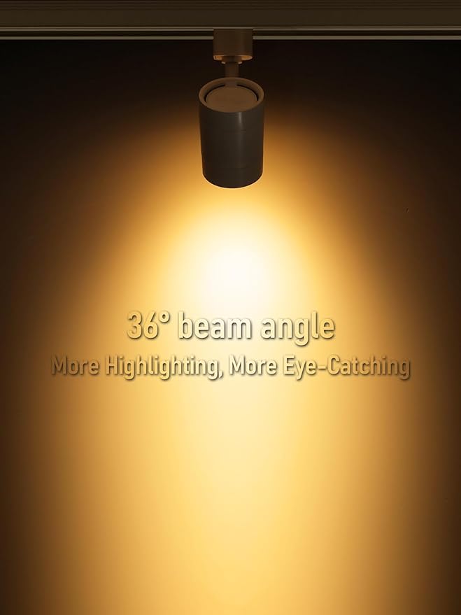 LEONLITE 8-Pack Studio Series 8.5W LED H Track Lighting Heads, ETL, Dimmable Retail Track Light Heads for Store Shop Cafe, 600LM, CRI90, H Track Lighting, 2700K Soft White, Matte White