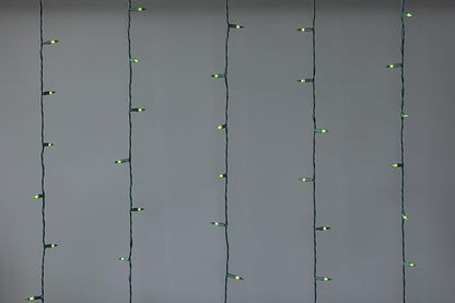 Brite Star 100 Count Mini String Christmas Lights, Green - 22 feet Indoor/Outdoor Christmas Tree Lights with Green Wire