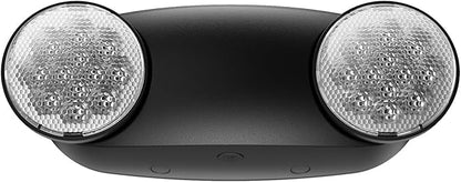 1 Packs Led Black Emergency Lights with Battery Backup Two-Adjustable?Bug Eye -UL 924?Certified Emergency Exit Signs-120-277VAC/Commercial Emergency Lights Fixtures/Indoor Exit Lights.