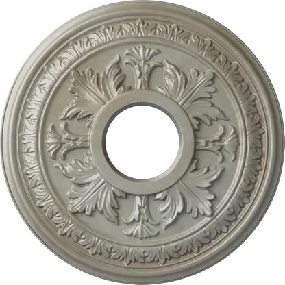 Ekena Millwork CM15BAFLS 15 3/8"OD X 4 1/4"ID X 1 1/2"P Baltimore Ceiling Medallion Fits Canopies Up to 5 1/2", Flash Gold