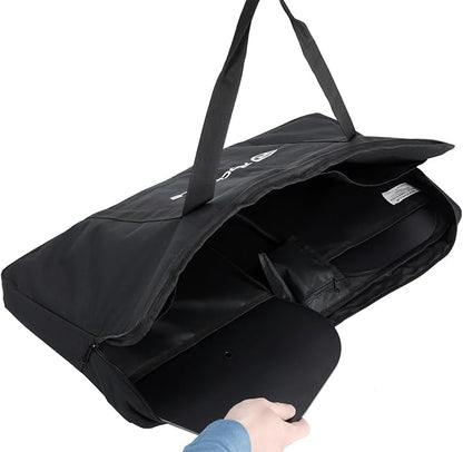 Rockville BAG for 4x SABER STANDS, Compact Carry Bag, Foam Padding, Water-Resistant Nylon, 4 Internal Pockets, for DJs and Event Lighting