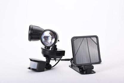 Maxsa 44215 Solar Motion Activated Dual Head Light in Black 8.50x8.00x7.50