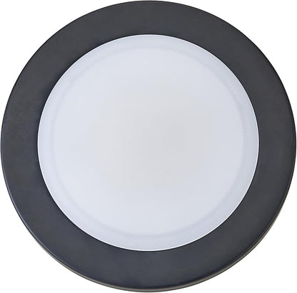 Design House Paxton 7 Inch Flush Mount Ceiling Light Dimmable LED Ceiling Light - 3 Color Temperatures (3000K/4000K/5000K) for Bedroom, Bathroom, Hallway, Matte Black
