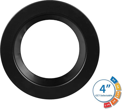 DLR4(v6) 4-inch Black Selectable Recessed LED Downlight (DLR4607120SBK)