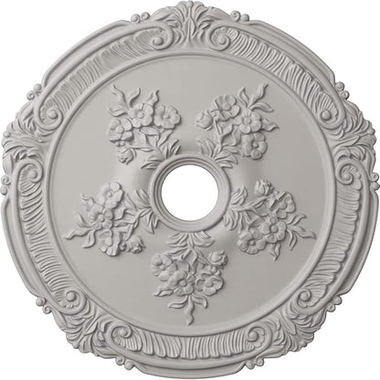 Ekena Millwork CM26ATUWF Attica with Rose Ceiling Medallion, Ultra Pure White, 26"OD x 3 3/4"ID x 1 1/2"P