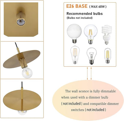 BYOLIIMA Modern Pendant Lighting Gold Farmhouse Pendant Light 11.81" Brushed Brass Dome Industrial Mid Century Knurled Texture Hanging Lamp Ceiling Light Fixture Kitchen Island Dinning Room Bedroom