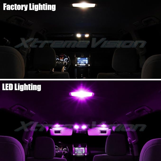 XtremeVision Interior LED for Honda Odyssey 2005-2010 (11 Pieces) Pink Interior LED Kit + Installation Tool
