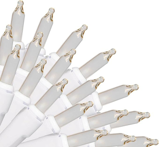 Brite Star 300 Lt String to String Lights, Clear, White Wire
