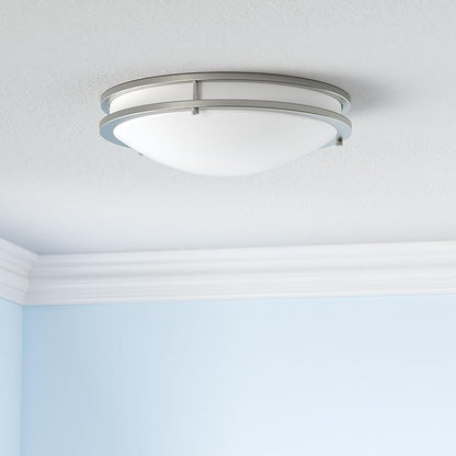 LUXRITE 18 Inch LED Flush Mount Ceiling Light, CCT Color Temperature Selectable 2700K | 3000K | 3500K | 4000K | 5000K, Dimmable Ceiling Light Fixture, 24W, 2160 Lumens, Energy Star, ETL Listed