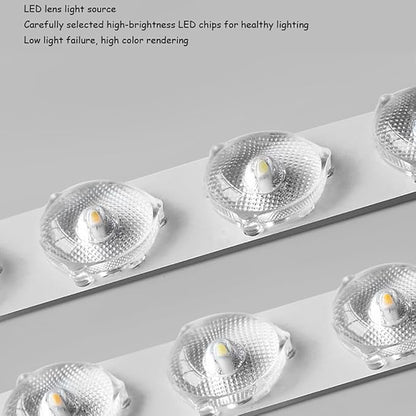 Dimmable LED Flush Mount Ceiling Light Fixture with Wood,24W 16Inch Modern Close to Ceiling Lamp for Bedroom Kitchen,3000K-6000K Light Color Adjustable Recessed Indoor Lighting Black Pendant Light