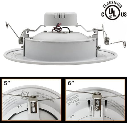 TORCHSTAR Y00NFHE1GY 5-6 Inch Retrofit LED Gimbal Downlight, 1 Pack