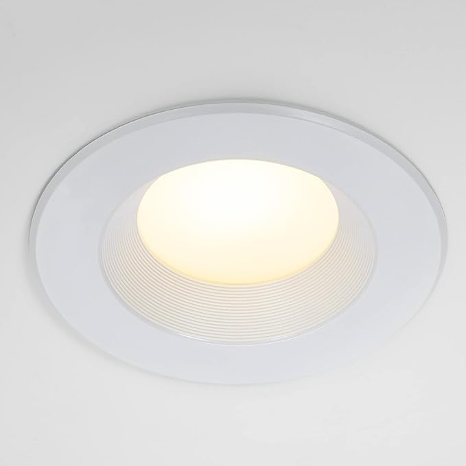 Maxxima 12 Pack 5 in. & 6 in. 5 CCT Retrofit Recessed LED Downlight - 1300 Lumens, E-26 Quick Connect, Dimmable, Color Selectable 2700K-5000K (2700K/3000K/3500K/4000K/5000K), Ideal for Contractors