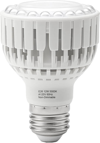 GooingTop LED Grow Bulb,12W (80Watts Equiv) 5000K White Full Spectrum Plant Light for Indoor Plant Growing,Super Bright & High Output,1 Pack