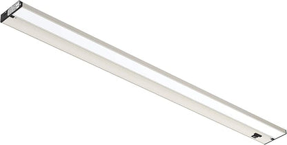 Getinlight 40-inch 3 Color Levels LED Under Cabinet Lighting, Hardwired or Plugged-in, Selectable White 2700K/3000K/4000K, Dimmable, Brushed Nickel Finished, IN-0210-5-SN