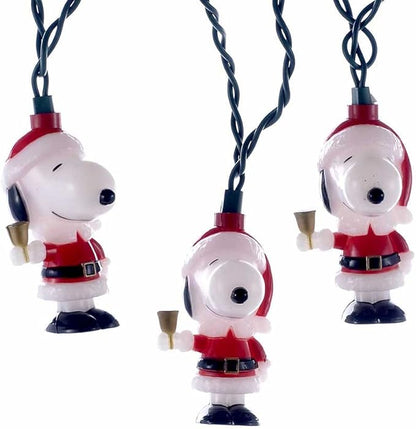 Kurt Adler UL 10-Light Santa Suit Snoopy Light Set