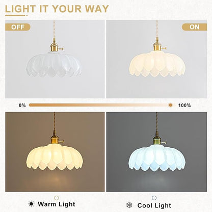 3 Pack Glass Pendant Lights Kitchen Island, Vintage Brass Pendant Light Fixtures, Adjustable Milk White Kitchen Pendant Lighting Over Island for Bedroom Living Room Hallway Dining Room