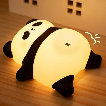 Snoring Panda Night Light for Kids, Upgraded Large Novelty Nursery Nightlight with Snoring Motion & Sound, Rechargeable Cute Night Light for Baby, Bedroom, Holiday Gifts for Girls & Boys