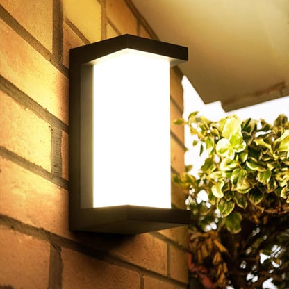 Sytmhoe Dusk to Dawn Exterior Wall Lights,Modern LED Outdoor Light Fixture,3000k Black Wall Sconce,Ouside Light for House Porch Patio Garage Walkway Backyard Garden