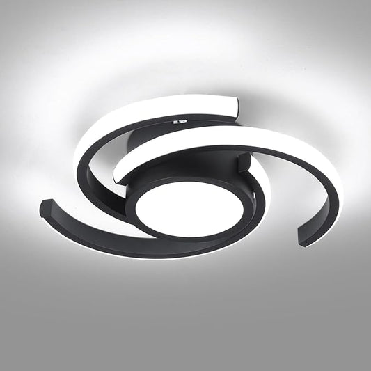 ADISUN Modern LED Ceiling Light,6000K Semi Flush Mount Ceiling Light Fixture,Small Ceiling Lamp for Living Room Bedroom Corridor Aisle Hallway (D11 in*H2.9 in; 33W; No Remote)