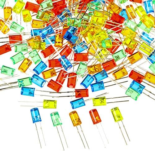 Mudder 180 Pcs Valentine LED 5mm String Light Mini Replacement Bulb Energy Efficient LED Halloween Wire Light Connectable Home Decor for Festival Patio Garden Christmas Wedding Holiday (Multicolor)