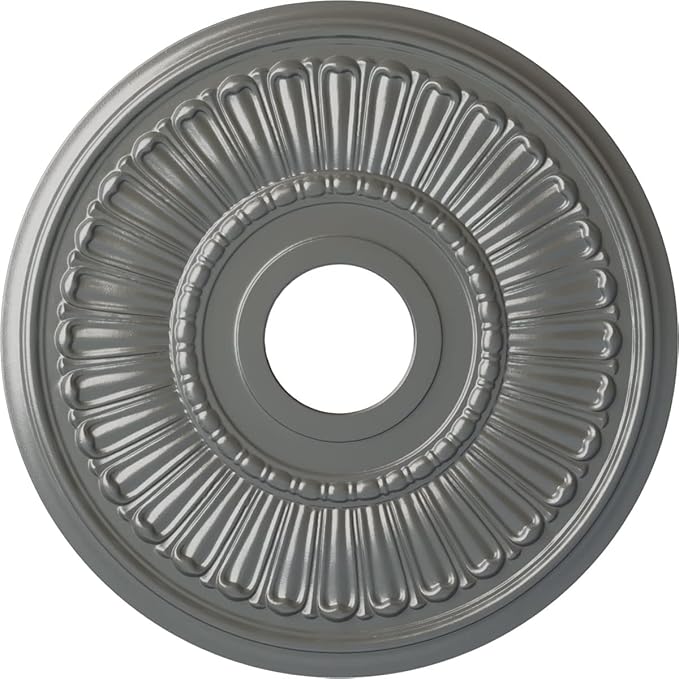 Ekena Millwork CM16MLSLS 16" x 3-5/8" x 3/4" Melonie Ceiling Medallion, Silver