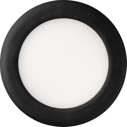 Juno LED Recessed Lights 6 Inch Round Wafer Downlight, 5-in-1 Switchable White Color Temperature, 120 Volts, 6-Inch Ultra-Thin Flat Trim, Matte Black (WF6 SWW5 90CRI MB M6)